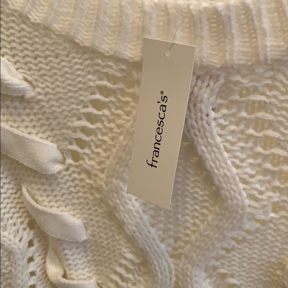 white cotton sweater - Picture 3 of 3